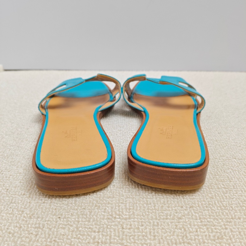 全網最便 Hermes/愛馬仕 藍色H拖鞋，36碼 🈚附件-3