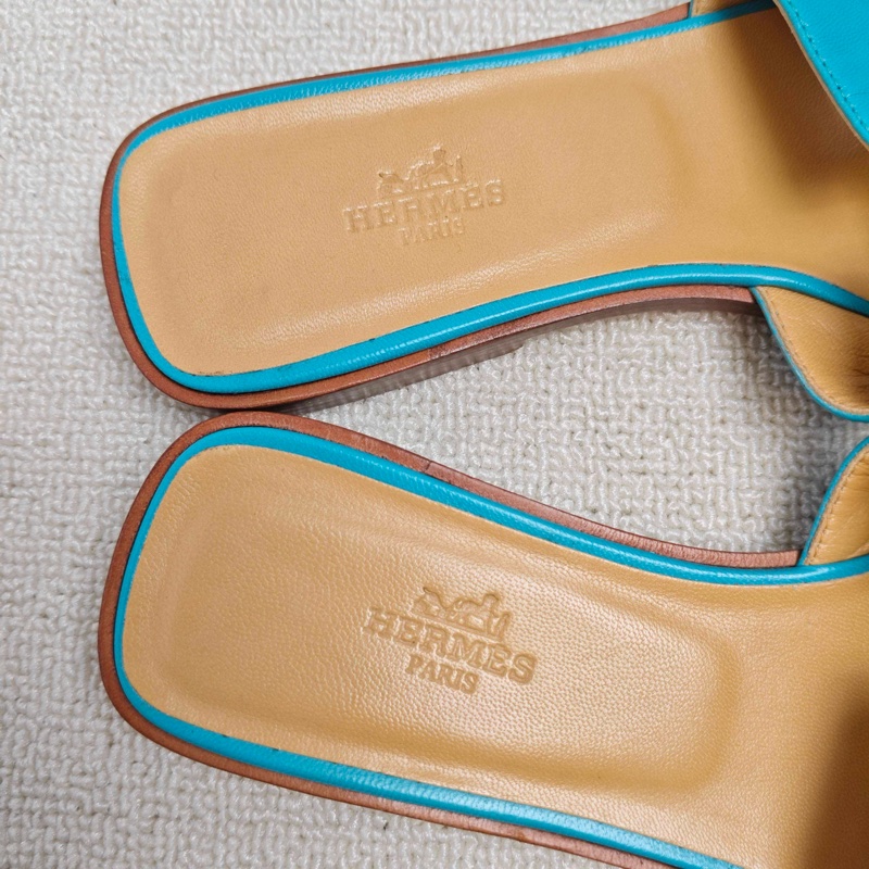 全網最便 Hermes/愛馬仕 藍色H拖鞋，36碼 🈚附件-4