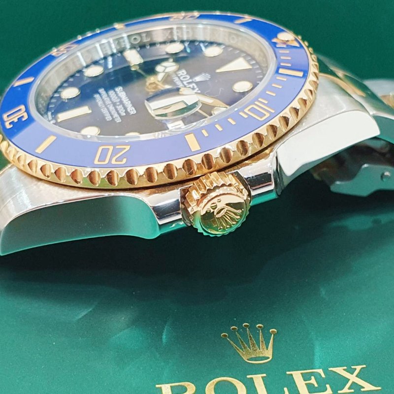 ROLEX勞力士126613LB Submariner潛航者 2021/01 熱銷新款 潛水錶 半金藍水鬼 錶徑41mm 自動上鍊 大眾名錶G252-5