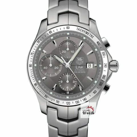 TAG Heuer泰格豪雅 林肯系列CJF2115.BA0594 2022/01卡 計時碼錶 灰色面盤 底蓋裸空 錶徑42mm 大眾名錶B1271