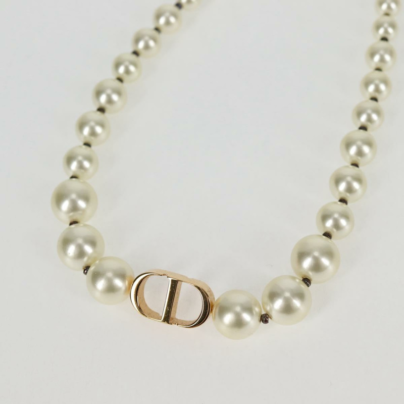 【日本直送】Christian Dior 珍珠白項鍊 正品 BA1350-7