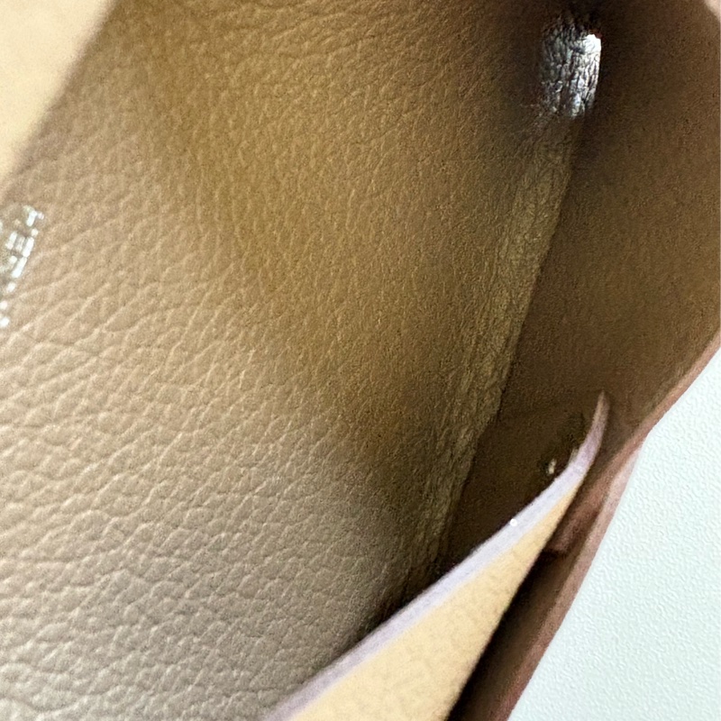 HERMES K刻大象灰CALVI DUO 女款卡夾-4