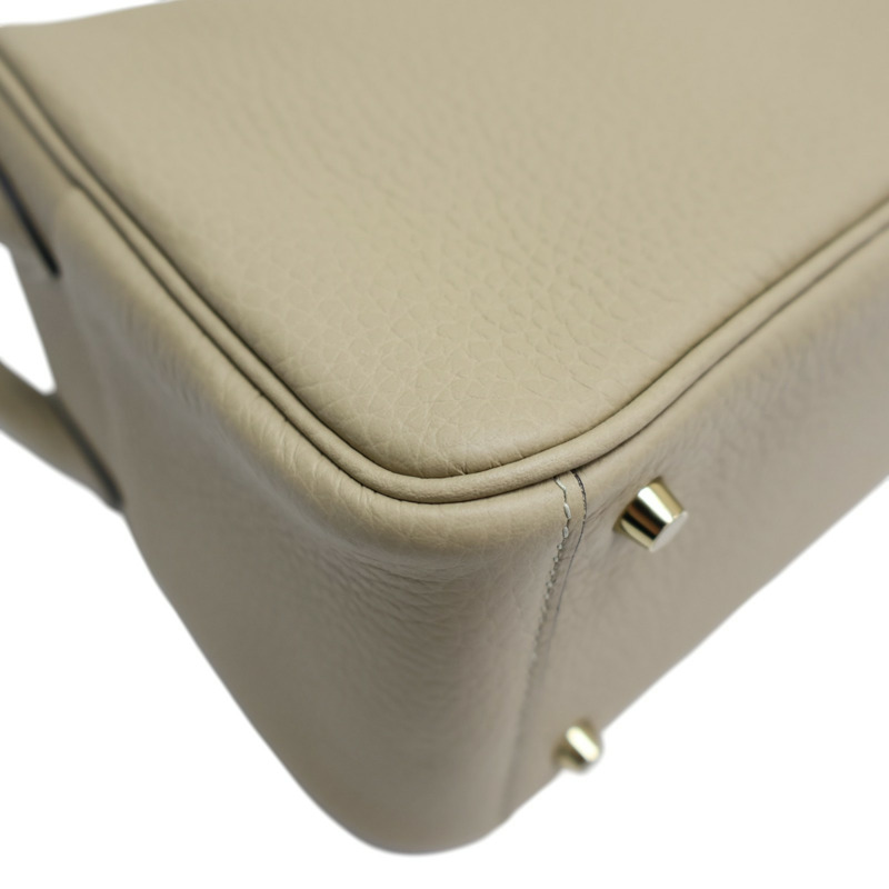 風衣灰 Clemence牛皮 Mini Lindy 肩背包 K刻 金釦【HERMES 愛馬仕】 H079086CC-10