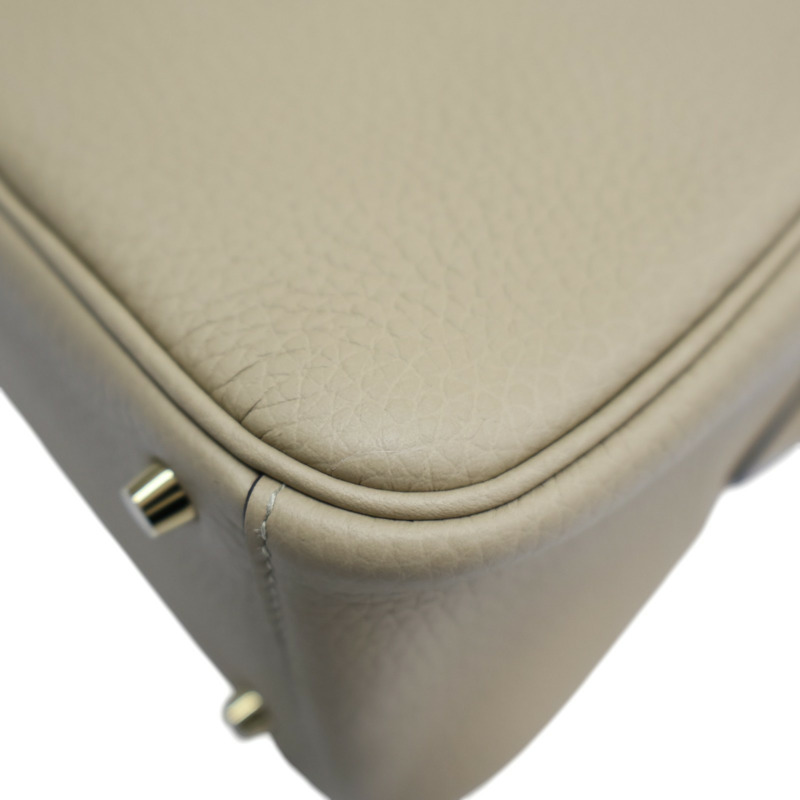 風衣灰 Clemence牛皮 Mini Lindy 肩背包 K刻 金釦【HERMES 愛馬仕】 H079086CC-11