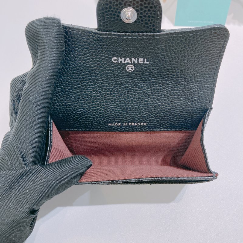 TW4806 Chanel 香奈兒經典翻蓋式卡包 Classic Flap Card Holder Caviar-2