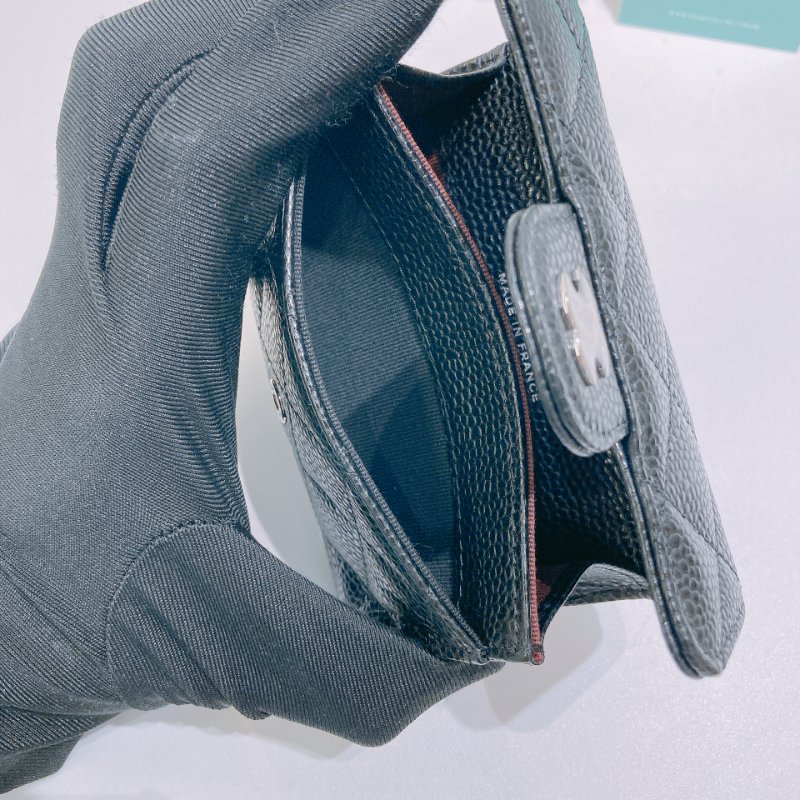 TW4806 Chanel 香奈兒經典翻蓋式卡包 Classic Flap Card Holder Caviar-3