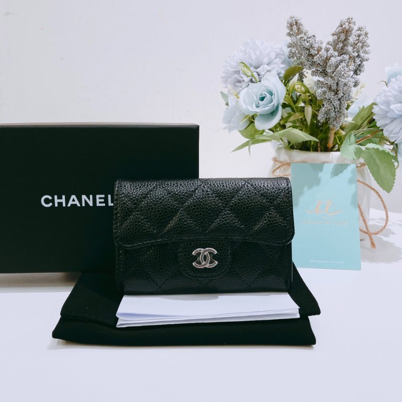 TW4806 Chanel 香奈兒經典翻蓋式卡包 Classic Flap Card Holder Caviar-8