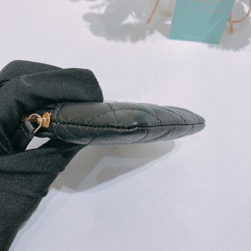 TW4807	Chanel香奈兒經典豆腐零錢包  Classic Zipped Coin Card Holder Caviar-8