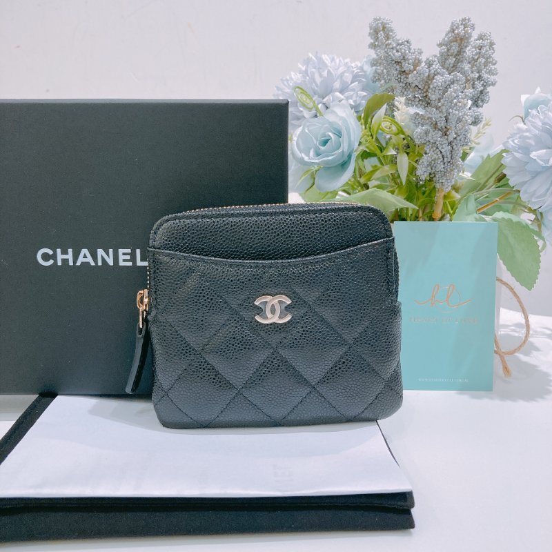TW4807	Chanel香奈兒經典豆腐零錢包  Classic Zipped Coin Card Holder Caviar-9