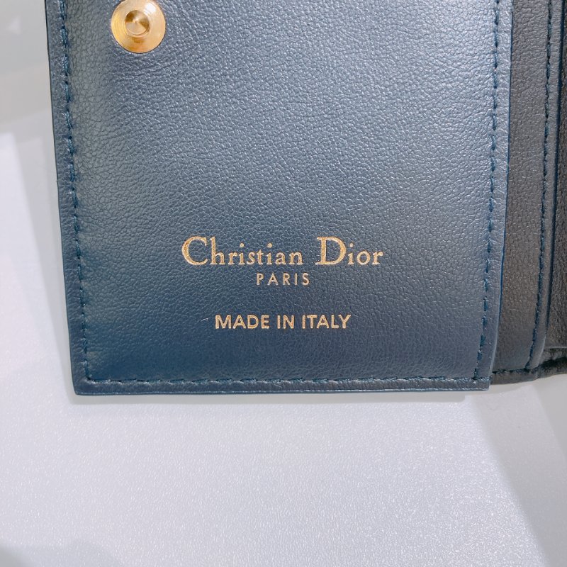 TW4810	Dior 迪奧蒙田經典花紋銀包 30 Montaigne Dahlia Wallet Oblique Blue-8