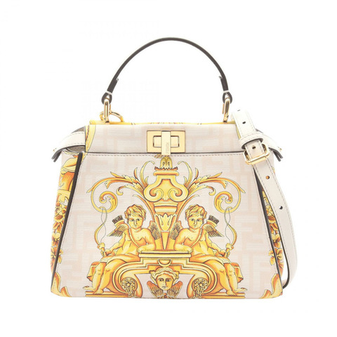 FENDI VERSACE Fenderche Mini Peekaboo 肩挎斜背包 8BN244 皮革