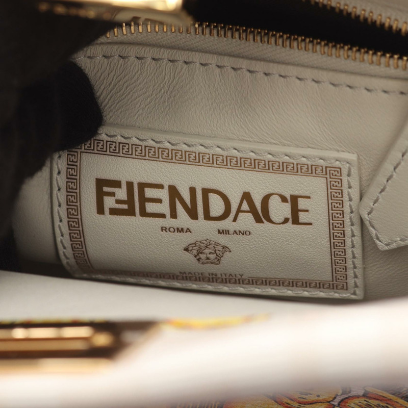 FENDI VERSACE Fenderche Mini Peekaboo 肩挎斜背包 8BN244 皮革-3
