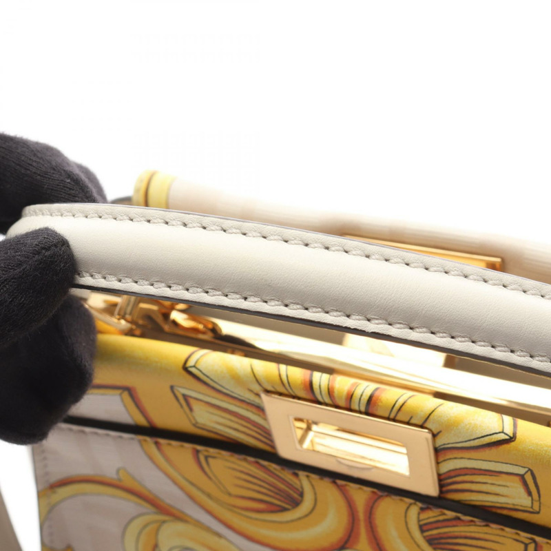 FENDI VERSACE Fenderche Mini Peekaboo 肩挎斜背包 8BN244 皮革-5