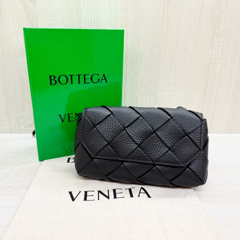 BV黑編織牛皮Diago 腰包805773V4FV18803-2