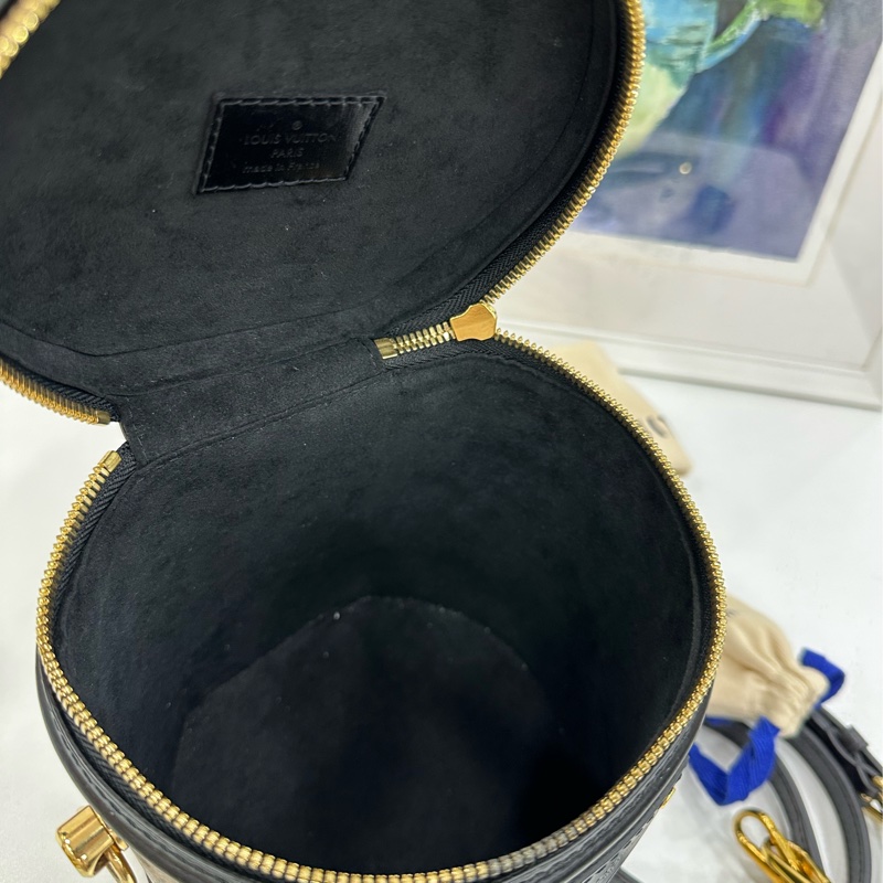 LV/路易威登 Cannes老花發財桶 手提單肩斜挎包 20年編碼 99新-8