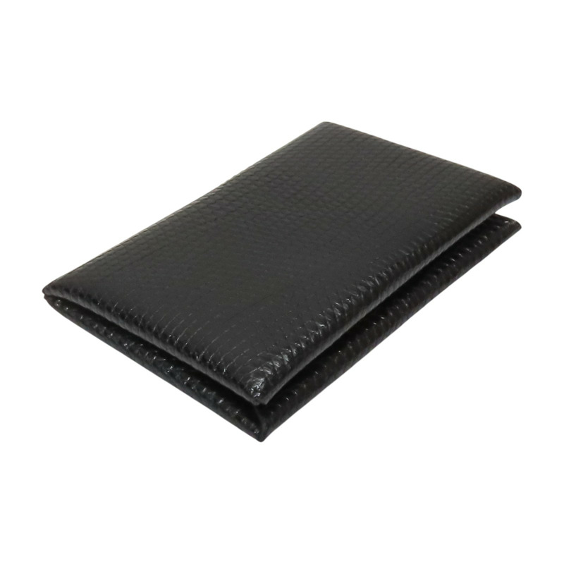 黑色 蜥蜴皮 Calvi 名片夾 K刻 銀扣【HERMES 愛馬仕】 H085836CK-2