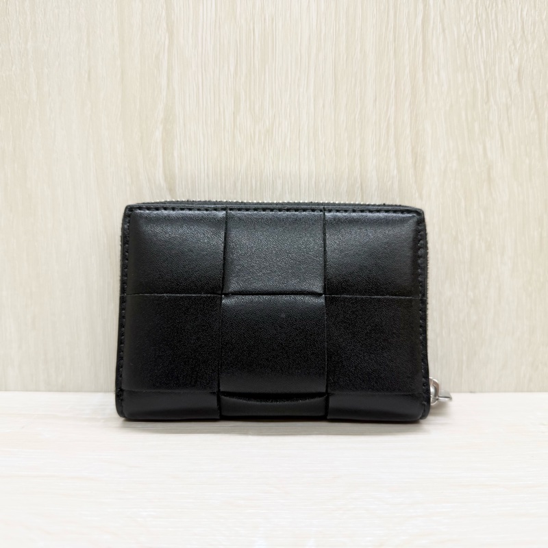 BV黑牛皮Cassette Zippered Coin Purse零錢包-2