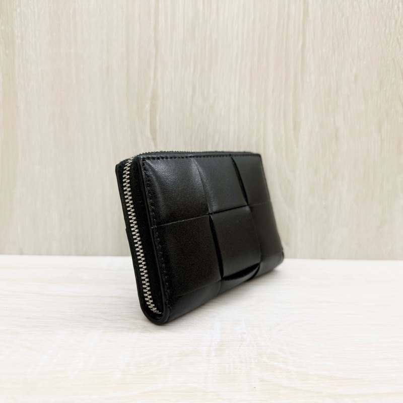 BV黑牛皮Cassette Zippered Coin Purse零錢包-3