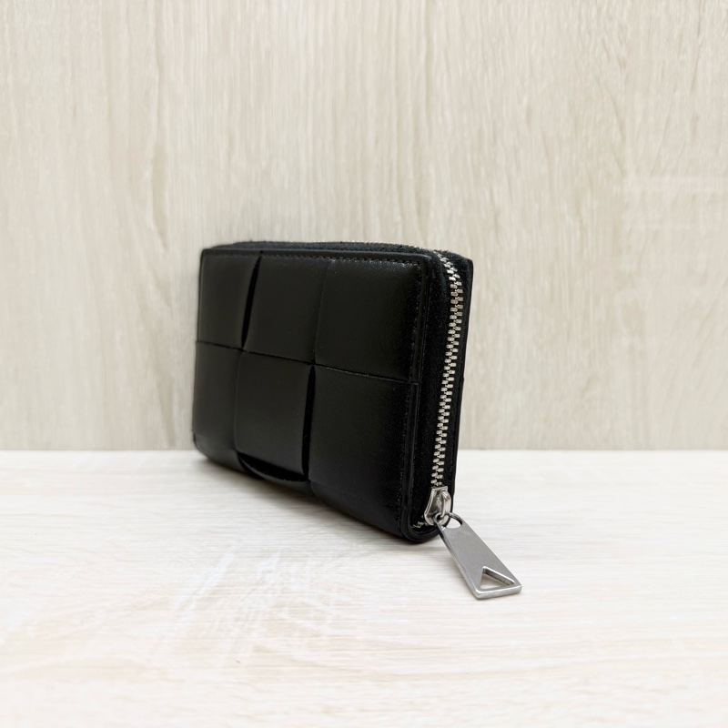 BV黑牛皮Cassette Zippered Coin Purse零錢包-4