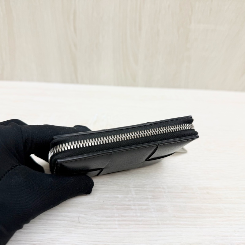 BV黑牛皮Cassette Zippered Coin Purse零錢包-5