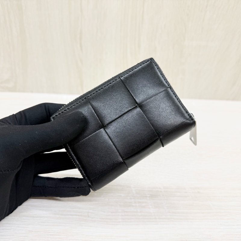 BV黑牛皮Cassette Zippered Coin Purse零錢包-7