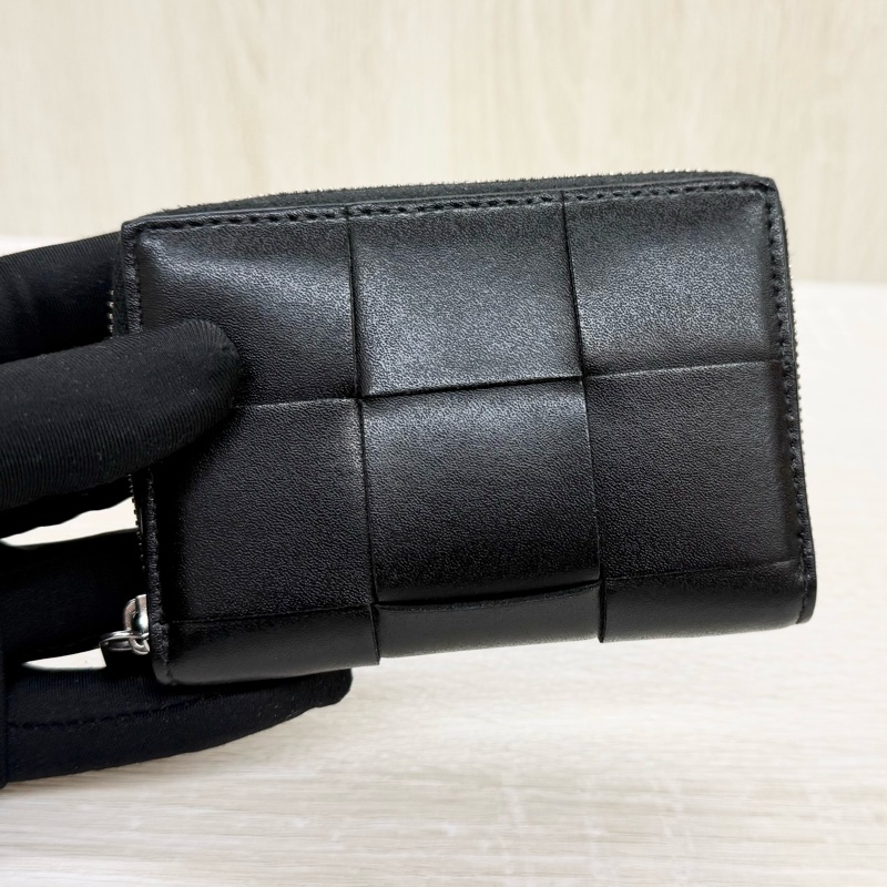 BV黑牛皮Cassette Zippered Coin Purse零錢包-13