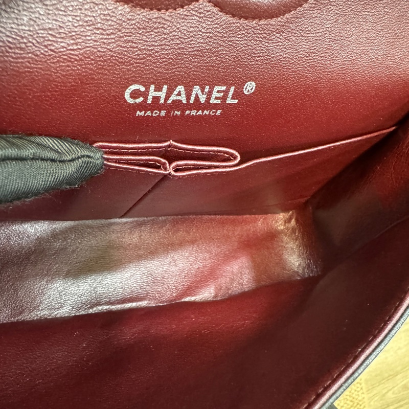 🕯️超優惠香奈兒CHANEL Classic Flap 25cm黑銀羊皮雙蓋口蓋包 A01112優雅大氣 🖤-33