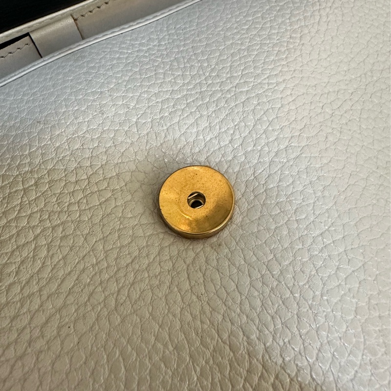 Dior 白色手提 斜背包 豬鼻扣荔枝牛皮-23