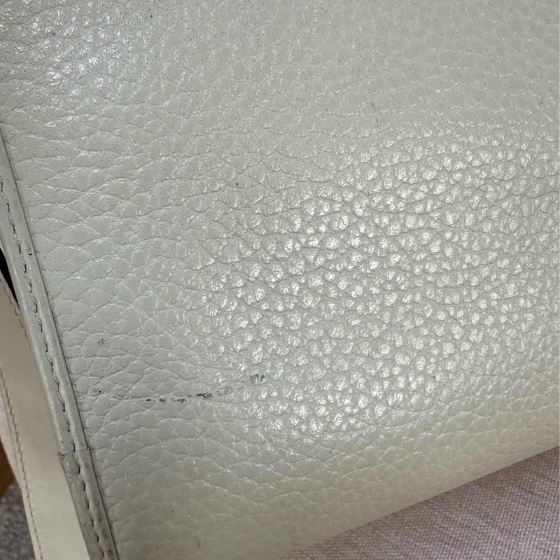 Dior 白色手提 斜背包 豬鼻扣荔枝牛皮-36