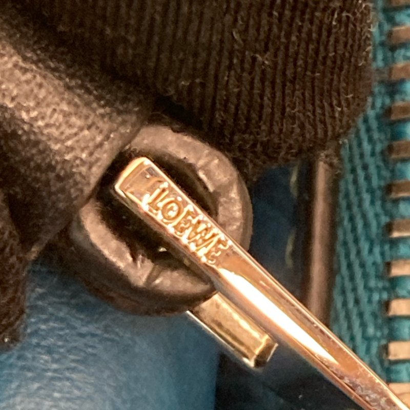MS0682 Loewe 羅意威 迷你 拼圖包 牛皮 手提 斜背 單肩 黑色 綠色 藍色 銀扣 Mini Puzzle Bag Calfskin Blue,Green and Black X PHW-23