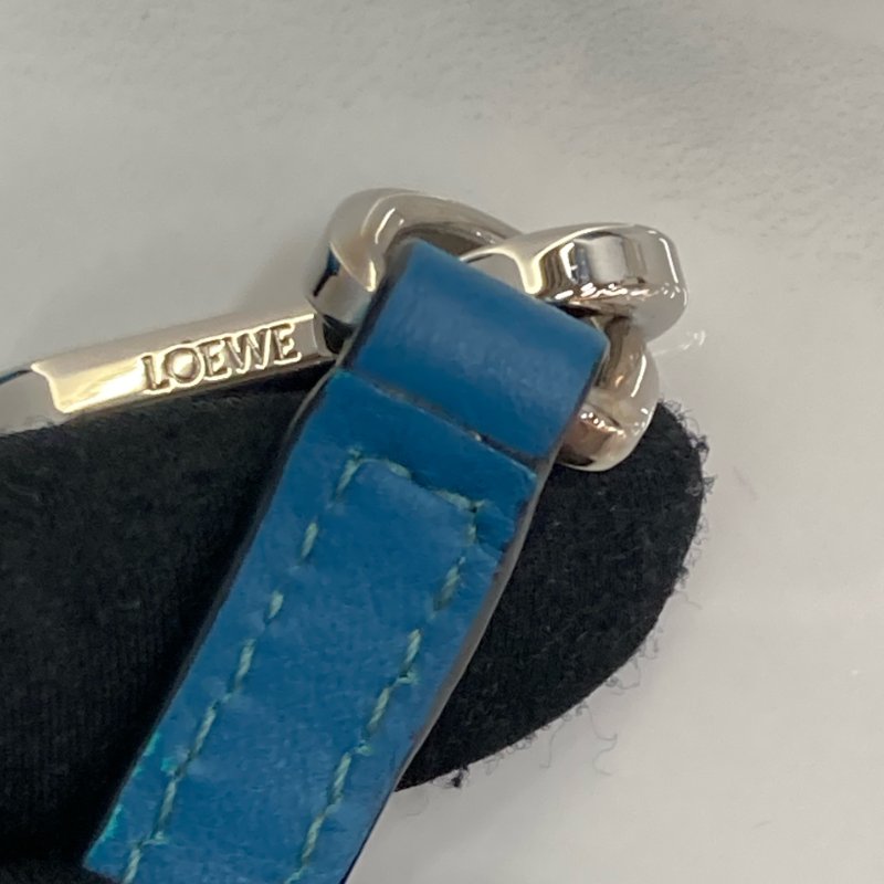 MS0682 Loewe 羅意威 迷你 拼圖包 牛皮 手提 斜背 單肩 黑色 綠色 藍色 銀扣 Mini Puzzle Bag Calfskin Blue,Green and Black X PHW-29