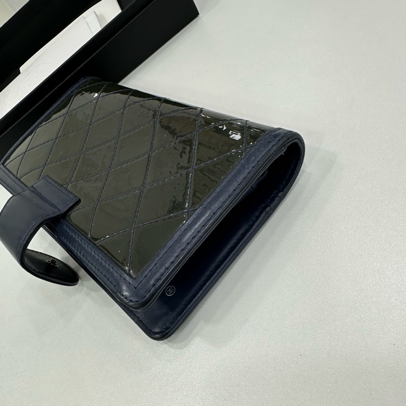 Chanel/香奈兒 拼色折疊錢包-5