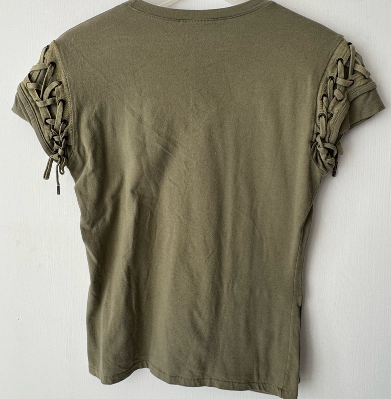 Dior綠綁帶上衣✨-14