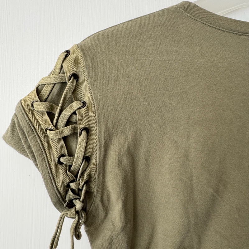 Dior綠綁帶上衣✨-15