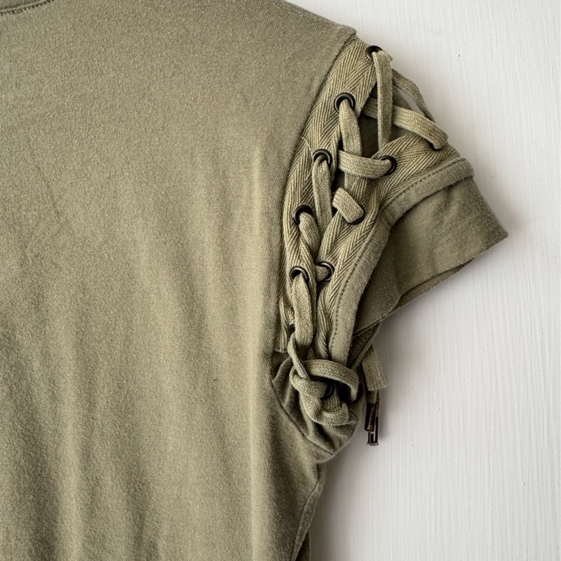 Dior綠綁帶上衣✨-17