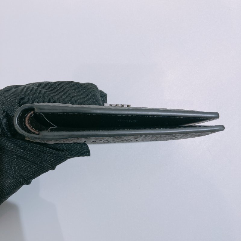 TW4811	Dior 迪奧暗花紋兩摺銀包 Bifold Wallet Brown Dior Gravity Vintage Leather-3