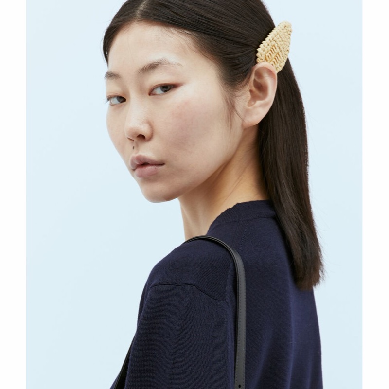 Miu Miu 女士 徽標牌發夾均碼碼-1