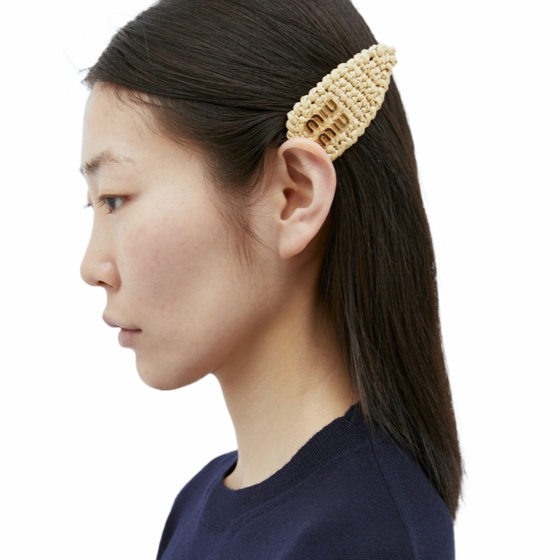 Miu Miu 女士 徽標牌發夾均碼碼-5