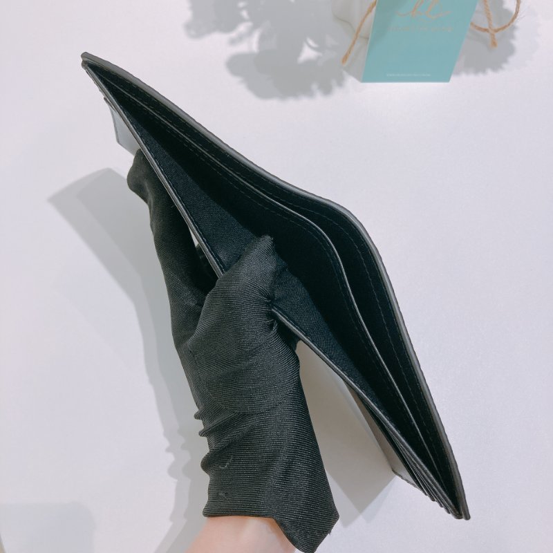 TW4812	Dior 迪奧暗花紋兩摺銀包 Bifold Wallet Black Dior Gravity Leather-8