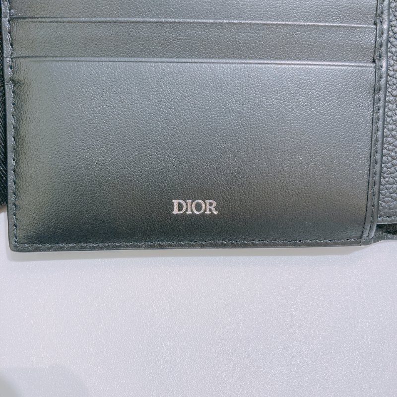 TW4812	Dior 迪奧暗花紋兩摺銀包 Bifold Wallet Black Dior Gravity Leather-9