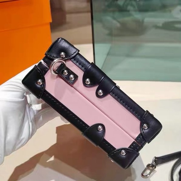 LV Petite Malle限量六拼色硬盒子包 20x12.5x5cm 99新配件肩帶 塵袋-2