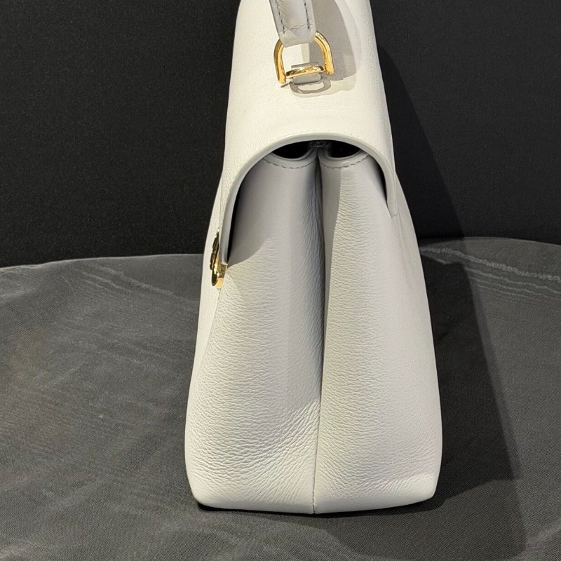 Celine 凱旋門 nino 灰色中號手提包 25 × 17.5 × 10cm 98新配件塵袋 肩帶-2