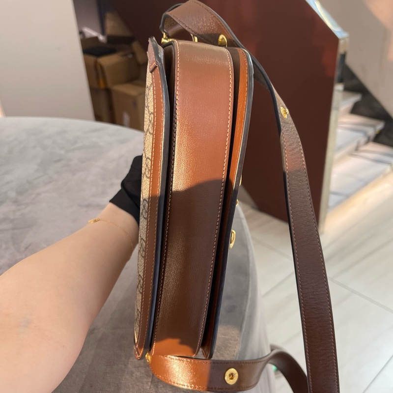 Gucci 古馳 1955中號馬鞍包 🈚附件-4