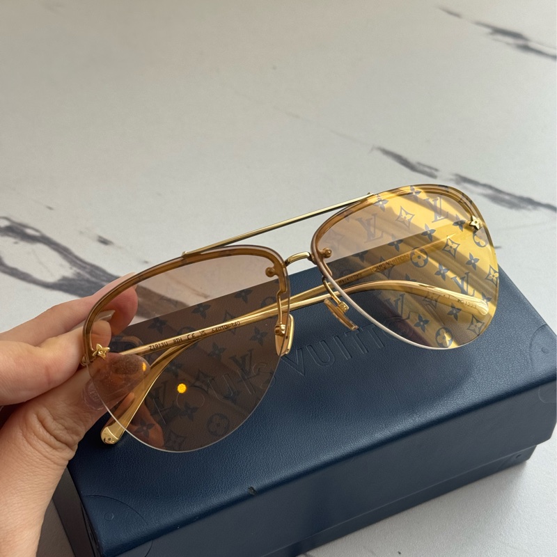LV Z1913U金色飛行員眼鏡😎😎-0