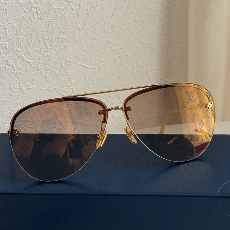 LV Z1913U金色飛行員眼鏡😎😎-10