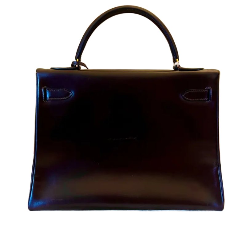 愛馬仕 Hermes Kelly 32 Box Calf 巧克力啡色 金扣 GHW 凱莉32 中古-2