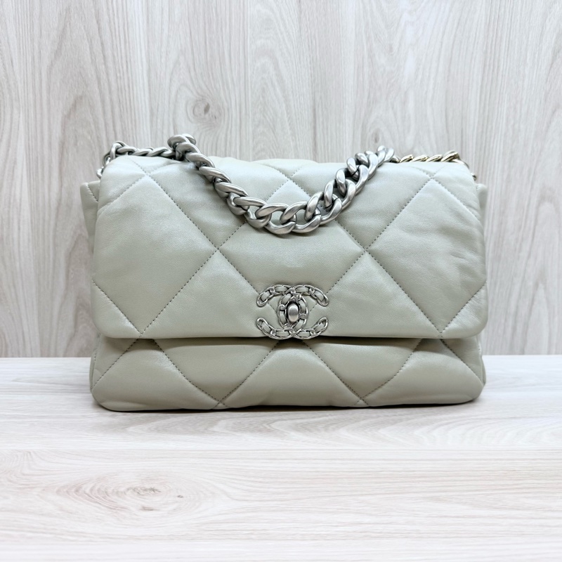 Chanel（超新✨鼠尾草灰中號19包/AS1161B-1