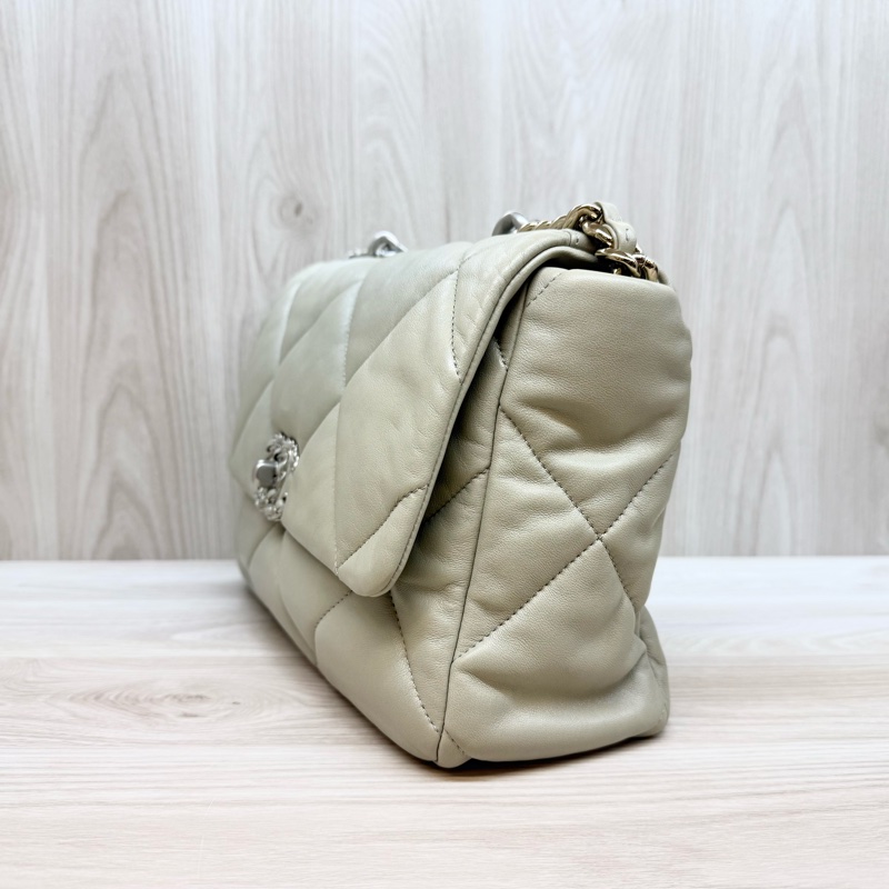 Chanel（超新✨鼠尾草灰中號19包/AS1161B-3