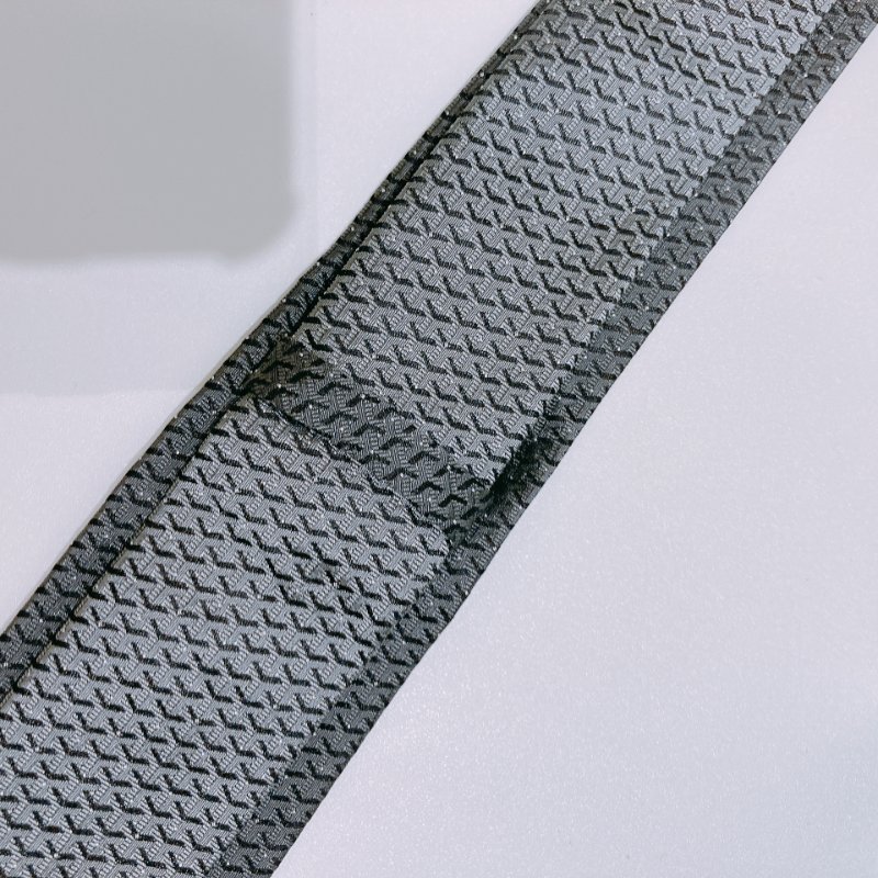 TW4804	Goyard 戈雅經典花紋領帶Tie Eldredge Bicolore Gris-5