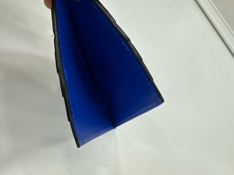 BV葆蝶家牛皮拼色Intrecciato編織卡包-3